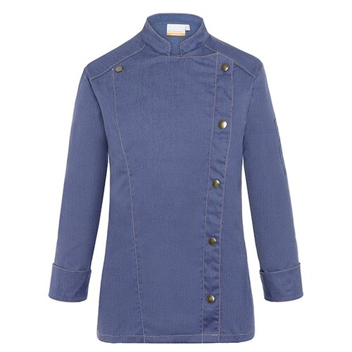 Chaqueta de cocina para señoras Karlowsky Jeans Style (Vintage Blue (ca. Pantone 2108C), 54)