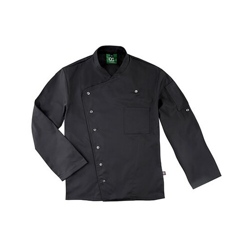 CG Workwear Men's Chef Jacket Turin GreeNature (Black, 58)