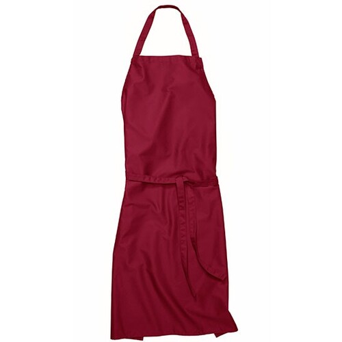 CG Workwear Bib Apron Verona 90 GreeNature (Cherry, 90 x 75 cm)