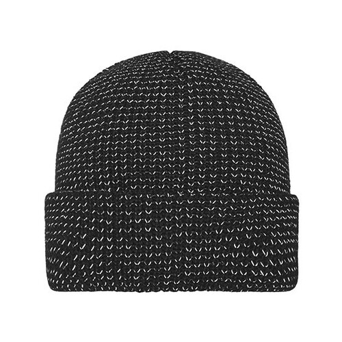 Myrtle beach Reflective Winter Beanie (Black, One Size)