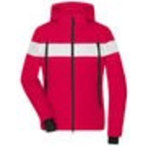 James&amp;Nicholson Ladies' Winter Sports Jacket (Light Red, White, Black, XS)