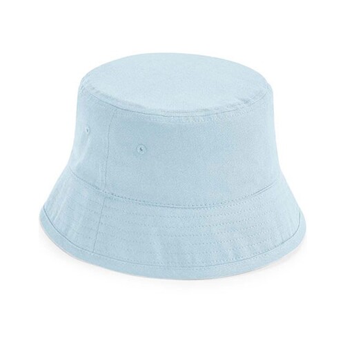 Beechfield Junior Organic Cotton Bucket Hat (Powder Blue, M/L (7-12 Jahre))