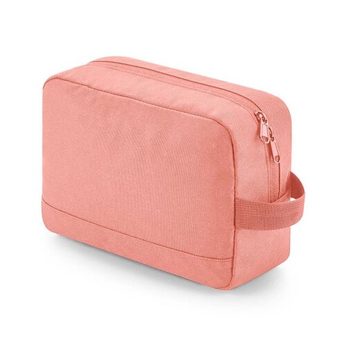 BagBase Recycled Essentials Wash Bag (Blush Pink, 24 x 17 x 9 cm)