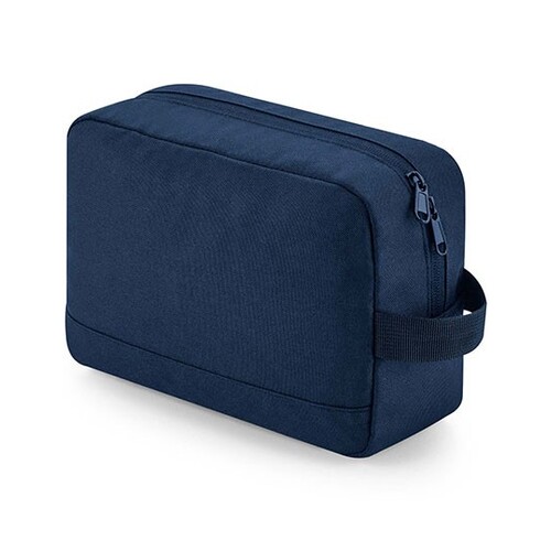 BagBase Recycled Essentials Wash Bag (Navy, 24 x 17 x 9 cm)