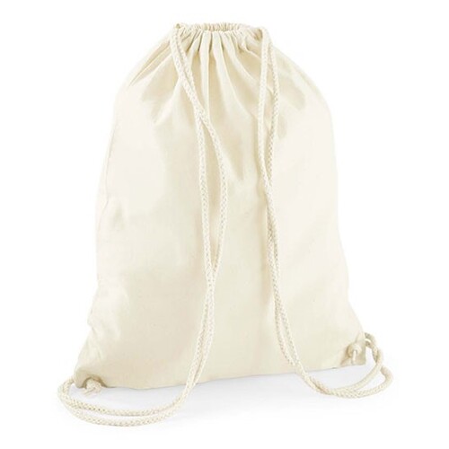 Westford Mill Recycled Cotton Gymsac (Natural, 37 x 46 cm)