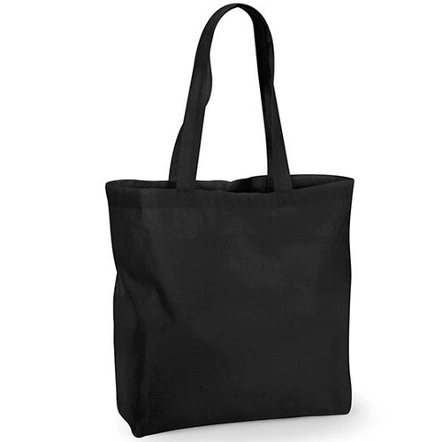 Maxi borsa in cotone riciclato Westford Mill (Black, 35 x 39 x 13,5 cm)