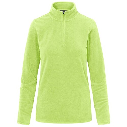 Troyer de forro polar reciclado Promodoro para mujer (Lime Green, XL)