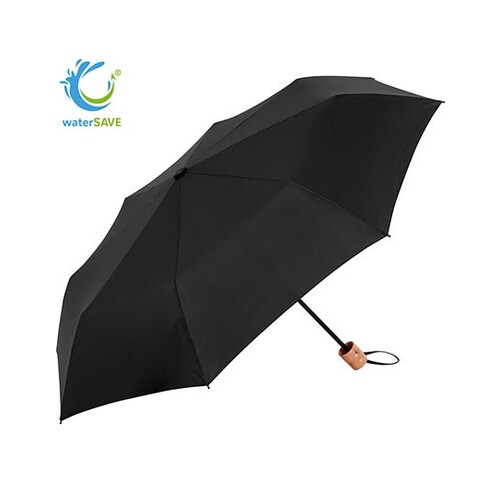 FARE Mini Pocket Umbrella EcoBrella, waterSAVE®. (Black, Ø 98 cm)