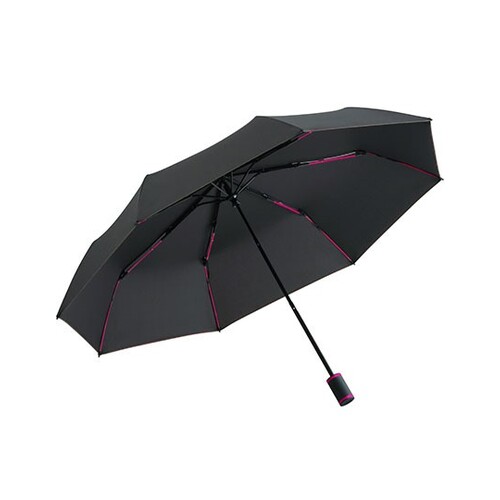 Paraguas de bolsillo FARE®-Mini Style (Black, Magenta, Ø 98 cm)