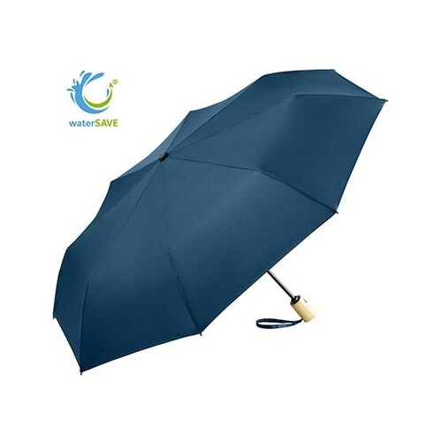 FARE AOC Mini paraguas de bolsillo ÖkoBrella, waterSAVE (Navy Blue, Ø 98 cm)