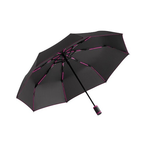 FARE Pocket Umbrella FARE®-AOC-Mini Style (Black, Magenta, Ø 97 cm)