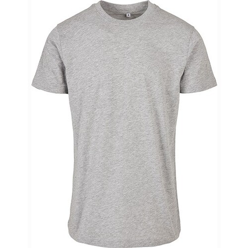 Build Your Brand Basic Round Neck T-Shirt (Heather Grey, 3XL)