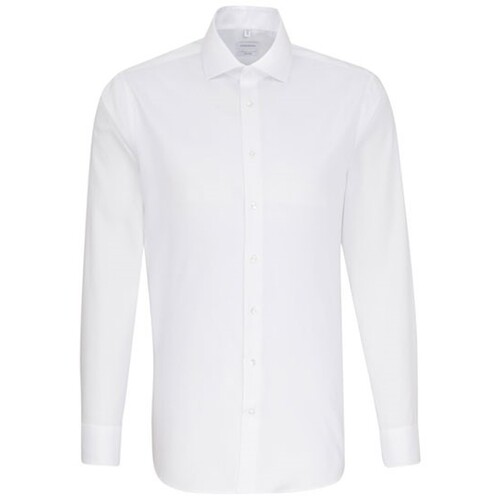 Camicia da uomo Seidensticker regular fit Oxford a maniche lunghe (White, 42)