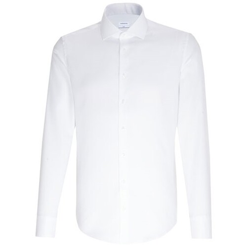 Seidensticker Men's Shirt Shaped Fit Oxford Longsleeve (White, 46)