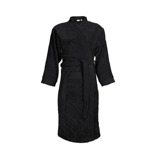 The One Towelling® Robe de bain classique (Black, L/XL)