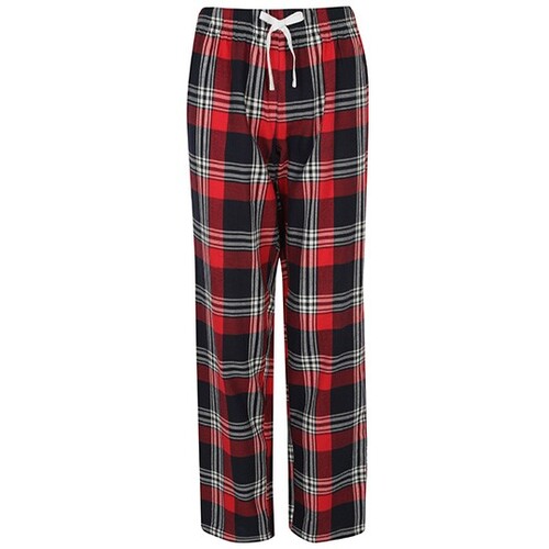 Pantalones SF Lounge de tartán para mujer (cuadros rojo-azul marino, XXL)