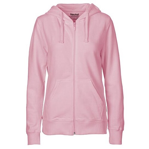 Sweat à capuche zippé neutre pour femmes (Light Pink, XXL)
