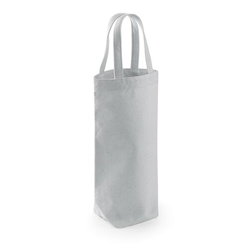 Westford Mill Fairtrade Cotton Bottle Bag (Light Grey, 8 x 27 x 8 cm)