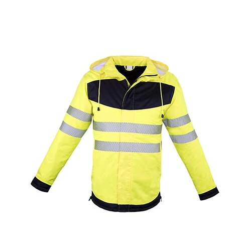 Korntex EOS Hi-Vis Workwear Parka With Printing Area (Signal Yellow, Black, 4XL)