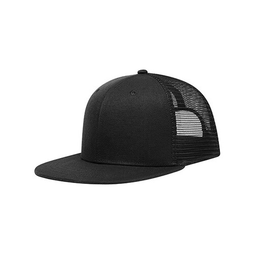 L-merch Trucker Cap High Profile (Black, One Size)