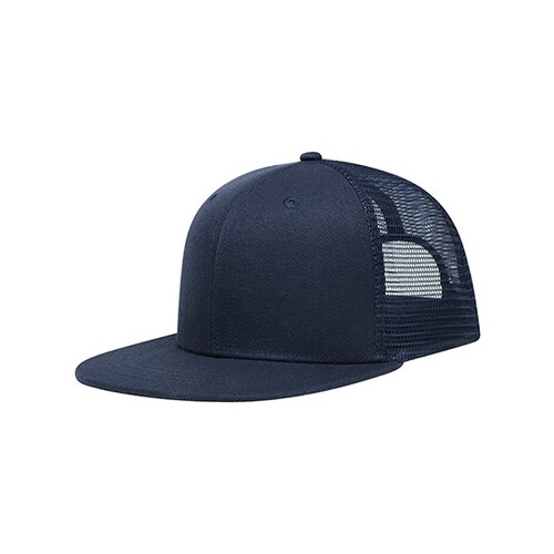 L-merch Trucker Cap High Profile (Navy, One Size)