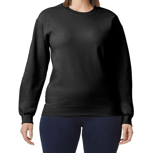 Gildan Softstyle® Midweight Fleece Adult Crewneck Sweatshirt (Black, S)