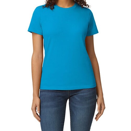 Camiseta Gildan Softstyle® Midweight para mujer (Sapphire, XL)