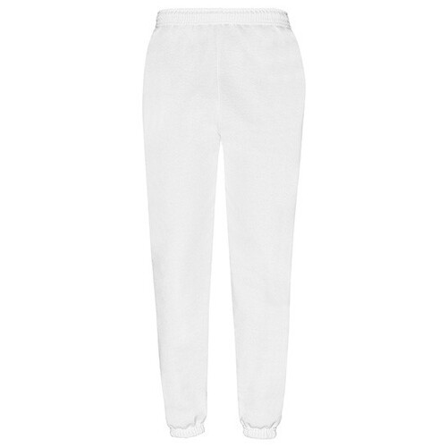 Fruit of the Loom - Pantaloni da jogging classici con polsino elasticizzato (White, XS)