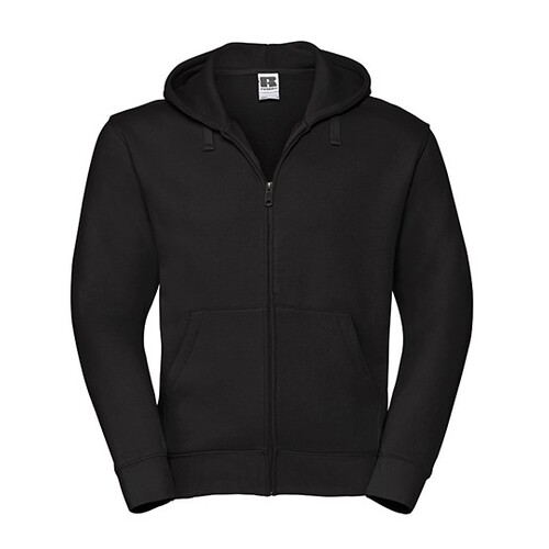 Russell Men's Authentic Zipped Hood Jacket (Black, 5XL)
