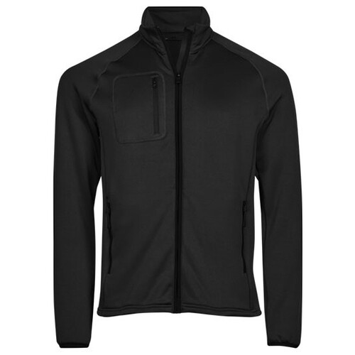 Tee Jays Stretch Fleece Jacket (Black, M)