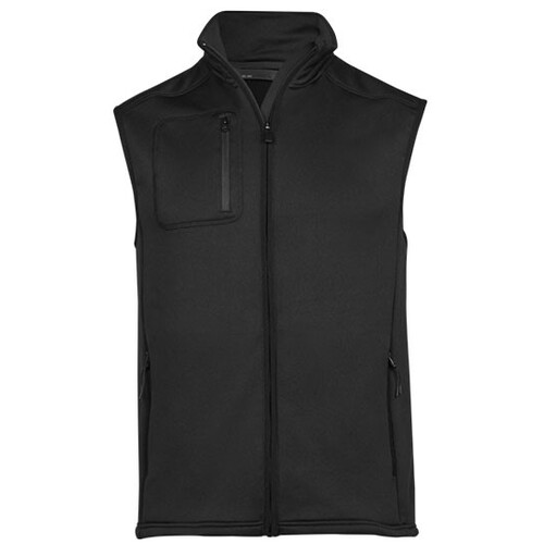 Tee Jays Stretch Fleece Bodywarmer (Black, XL)
