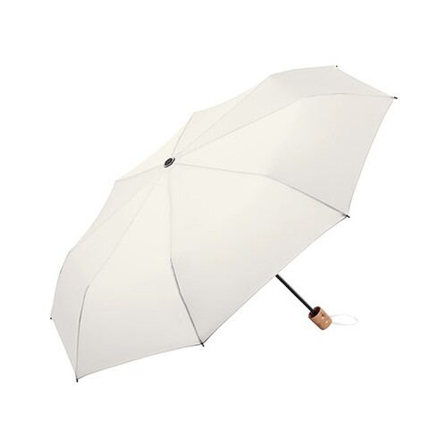 FARE Mini Paraguas de Bolsillo EcoBrella Shopping (Nature White, Ø 98 cm)