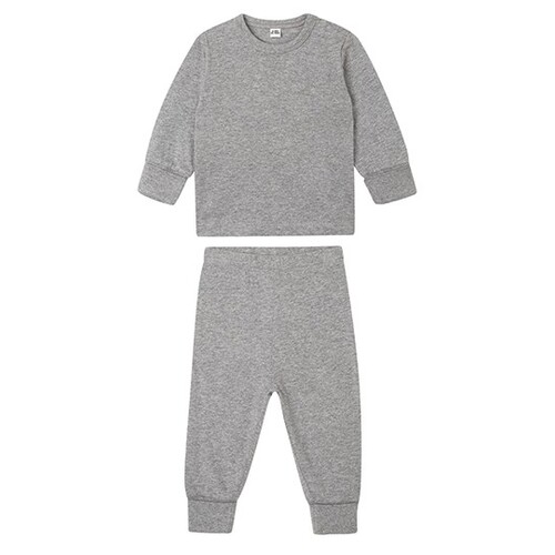 Babybugz Baby Pyjamas (Heather Grey Melange, 6-12 Monate)