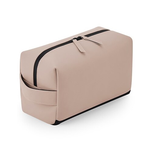 BagBase Matte PU Toiletry/Accessory Case (Nude Pink, 25 x 12 x 15 cm)