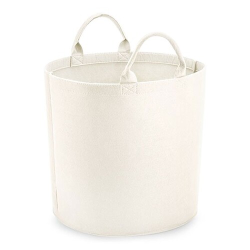 BagBase Trug de fieltro (Soft White, M (40 x 40 cm))