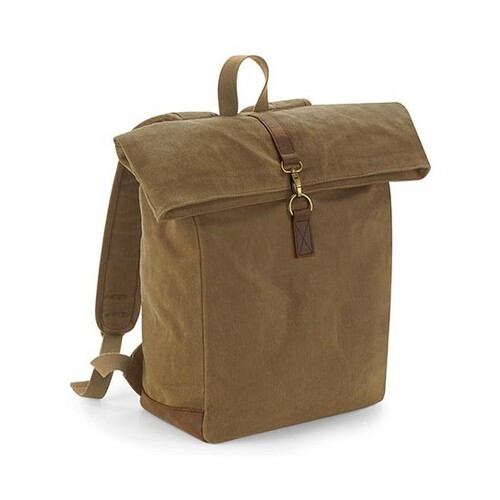 Mochila Quadra Heritage de lona encerada (Desert Sand, 30 x 40 x 14 cm)