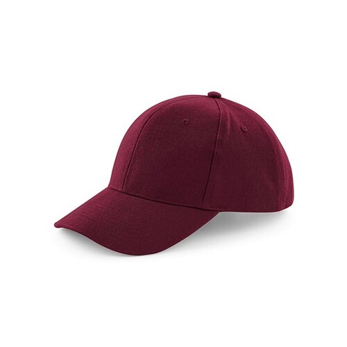 Beechfield Pro-Style Heavy Brushed Cotton Cap (Burgundy, One Size)