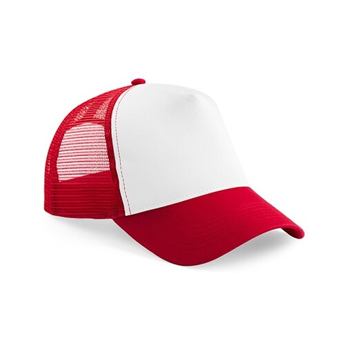 Beechfield Junior Snapback Trucker (Classic Red, White, One Size)