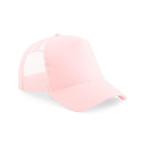 Beechfield Junior Snapback Trucker (Pastel Pink, Pastel Pink, One Size)
