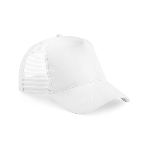 Beechfield Junior Snapback Trucker (White, White, One Size)