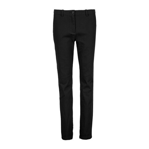 NEOBLU Pantalón Chino Mujer Gustave (Negro oscuro, 38)