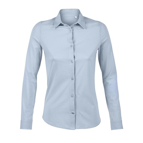 NEOBLU Camisa Mercerizada Mujer Balthazar (Soft Blue, XXL)