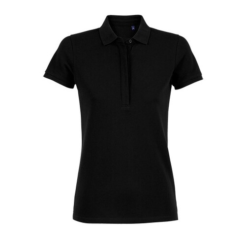 NEOBLU Women's Piqué Polo Shirt Owen (Deep Black, XXL)