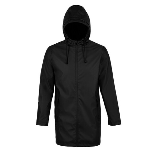 NEOBLU Men's Wax Parka Antoine (Deep Black, XXL)