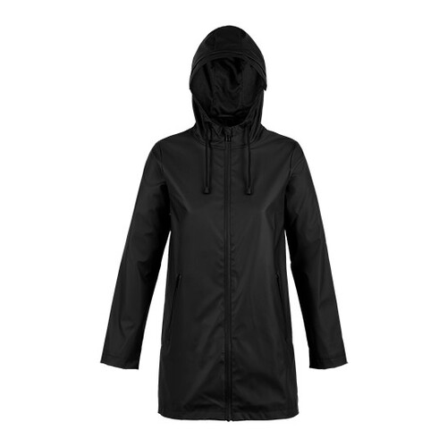 NEOBLU Women's Wax Parka Antoine (Deep Black, 3XL)