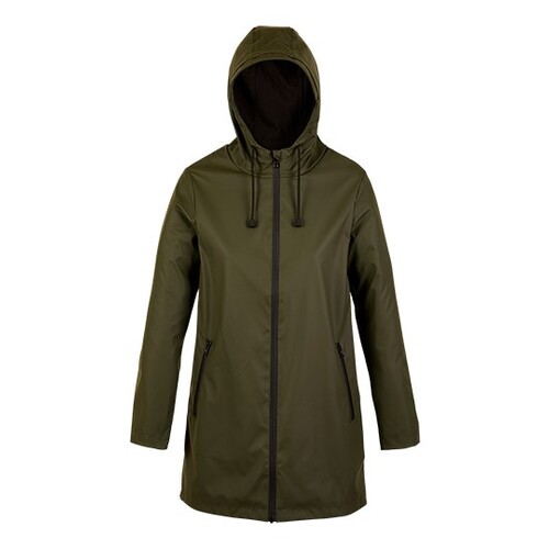 NEOBLU Women´s Wax Parka Antoine (Deep Khaki, 3XL)