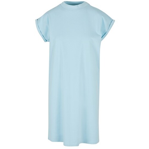 Build Your Brand Ladies' Turtle Extended Shoulder Dress (Bleu océan, M)
