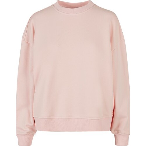 Sudadera Build Your Brand Ladies Oversized Crewneck Sweatshirt (Rosa, L)