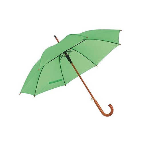 L-merch Automatic Wooden Stick Umbrella Tango (Light Green, Ø ca. 103 cm)