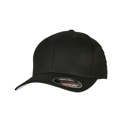 FLEXFIT V-FLEXFIT® Cotton Twill Cap (Black, S/M)